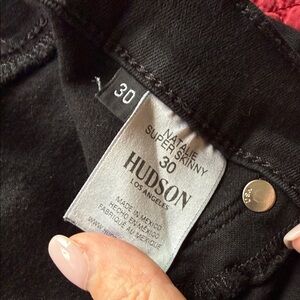 Hudson Jeans Black Super Skinny Jeans